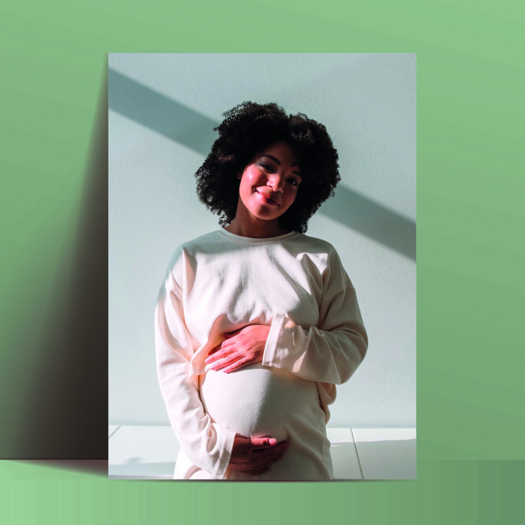 photo personnalisé de grossesse pour future maman
